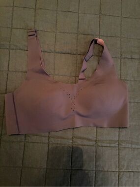 Seamless Wireless Comfort Bra - charcoal and Mauve Pink